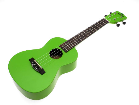 Koki'o linden concert Ukulele green w/bag