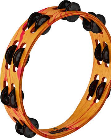 VIVA RHYTHM WOOD TAMBOURINE, 2 ROWS,