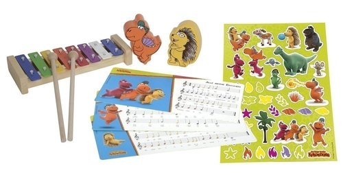 DER KLEINE DRACHE KOKOSNUSS PERCUSSION SET GLOCKENSPIEL & ANIMAL SHAKER