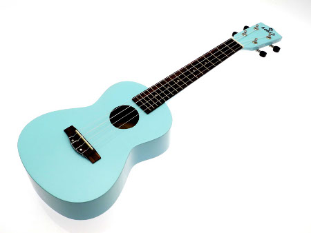 Koki'o linden concert Ukulele lightblue w/bag