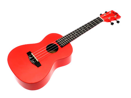 Koki'o linden concert Ukulele red w/bag