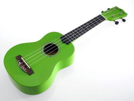 Koki'o linden soprano Ukulele green w/bag