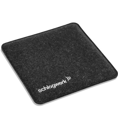 Schlagwerk Natural felt pad black