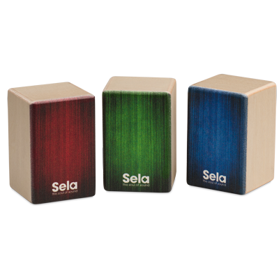 Mini Cajon Shaker medium kék