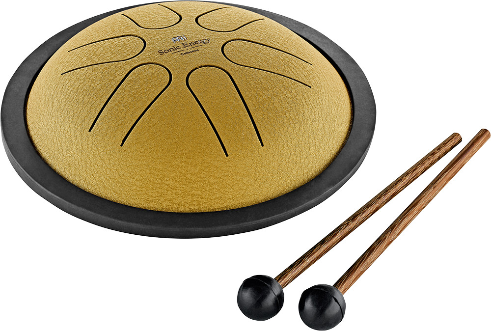 Meinl Sonic Energy   Mini Steel Tongue Drum, Gold, B Major