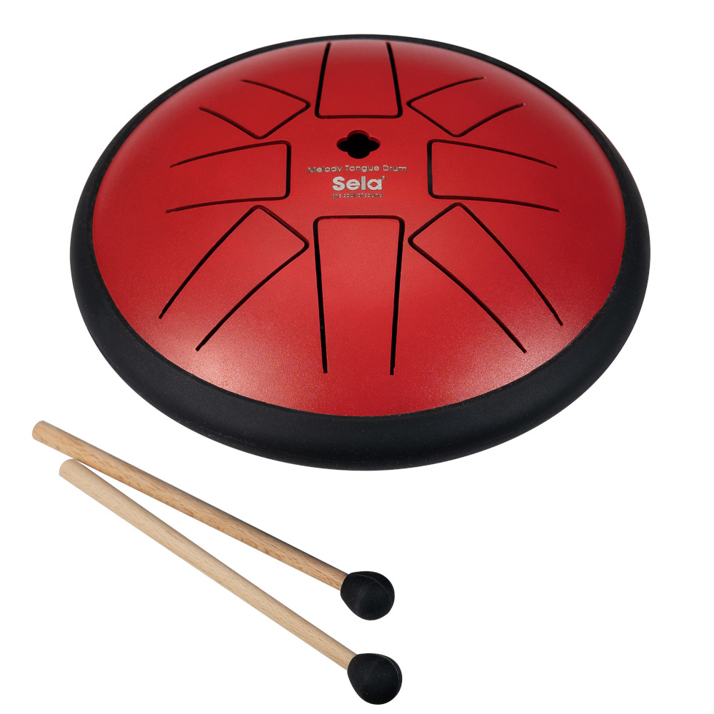 Sela Melody Tongue Drum 6“ F Min Red