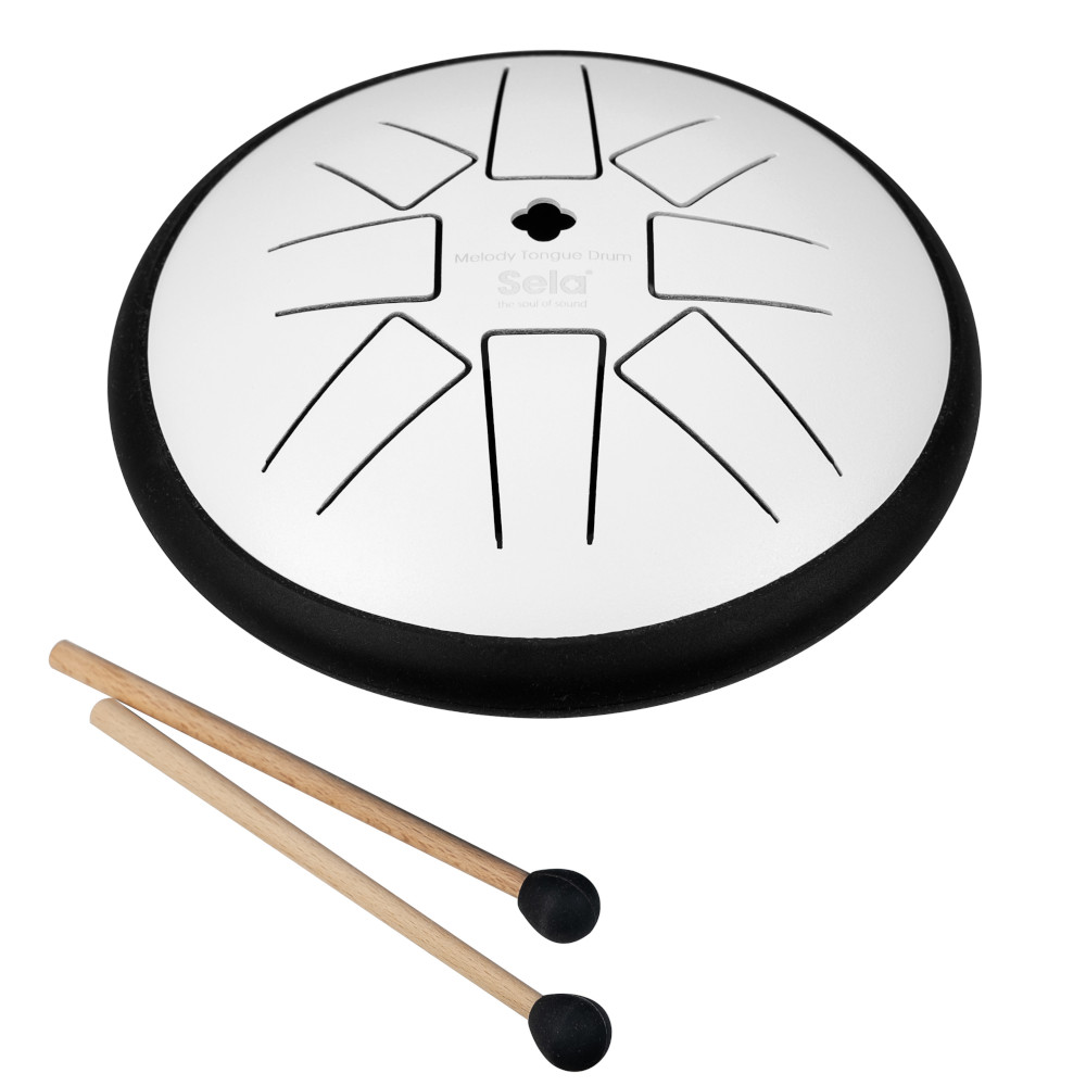 Sela Melody Tongue Drum 6“ G Min White