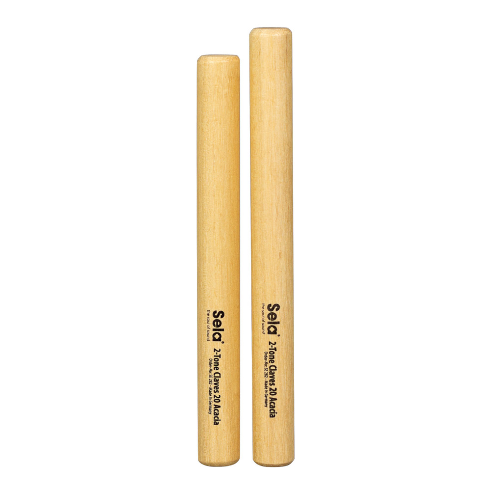 Sela 2-Tone Claves 20 Acacia