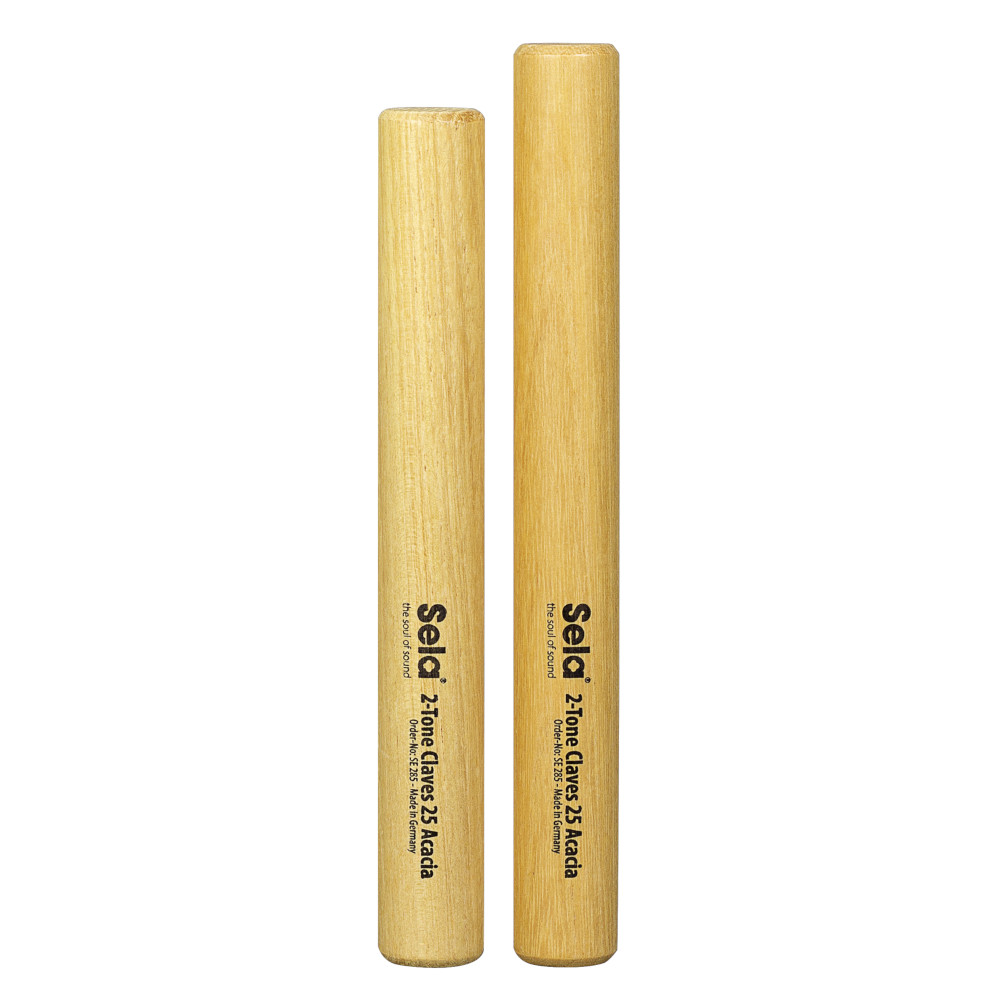 Sela 2-Tone Claves 25 Acacia