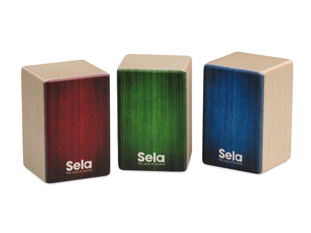 Sela Mini Cajon Shaker Set (Soft, Medium, Hard)