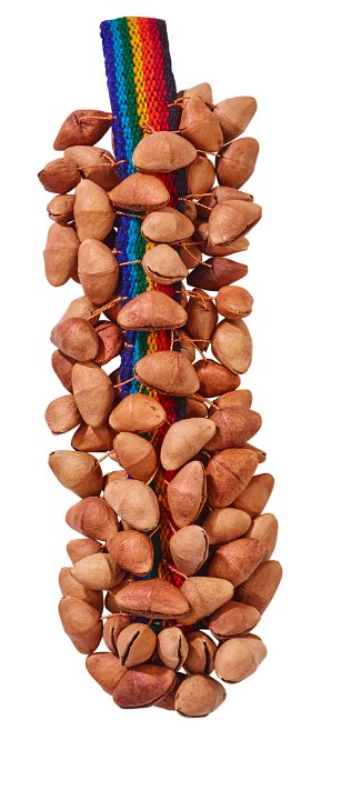 Afroton Terméscsörgő Tobillera on ribbon, 75 nutshells, L 30cm