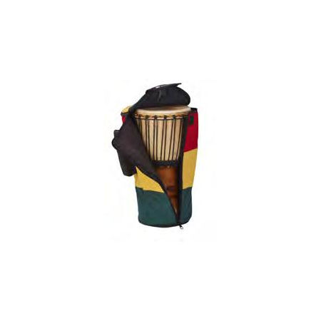 Afroton Djembe bag, pro, Rasta, up to Ø 30cm, H 60cm, foot Ø 25cm