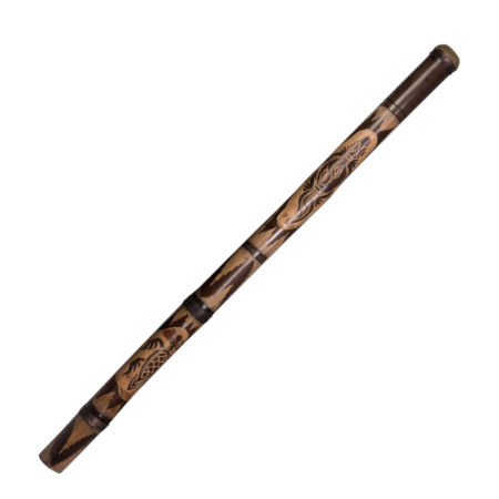 Afroton Didgeridoo, bamboo, carved, c. L 120cm