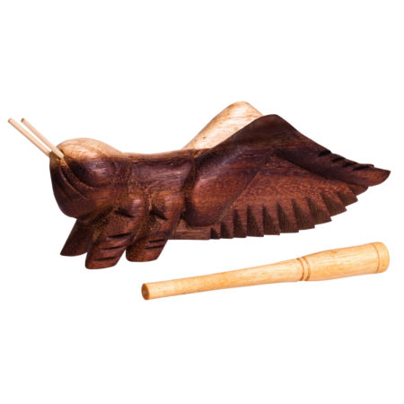 Afroton Cricket, guiro, wood, L 12cm