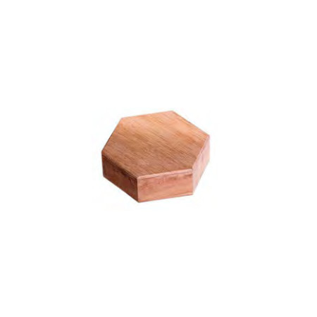 Afroton Hexagonal shaker, wood, Ø 7cm, H 3cm