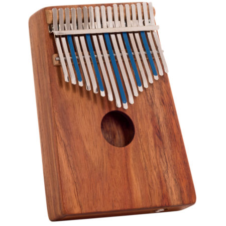 Hugh Tracey Kalimba, treble, pickup, box, 17 tones, H 19cm, W 13cm