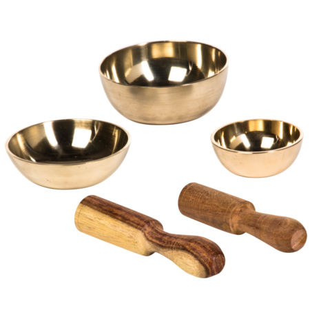 Afroton Singing bowl, set of 3, Ø 5cm, 7cm & 7,7cm