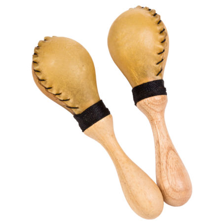 Afroton Leather Maracas, small, L 14cm 