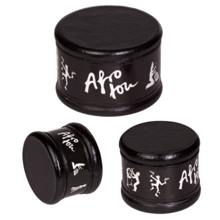 Afroton Talking Shaker, black, set of 3, 4,5cm / 5,5cm / 7,5cm
