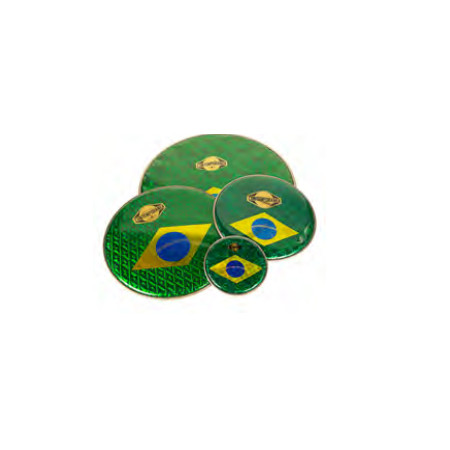 Afroton Hologramm head, Brazilian flag, Ø 10"